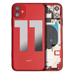 Back Housing with Small Parts - Red for iPhone 11 [OEM Refurbished]
